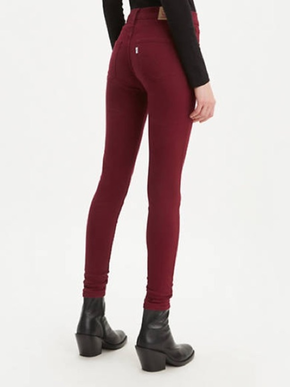 NWT Levi's 720 High-Rise Super Skinny Burgundy size 28
